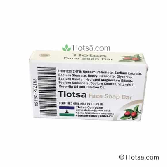 160g Tlotsa Face Soap Bar back